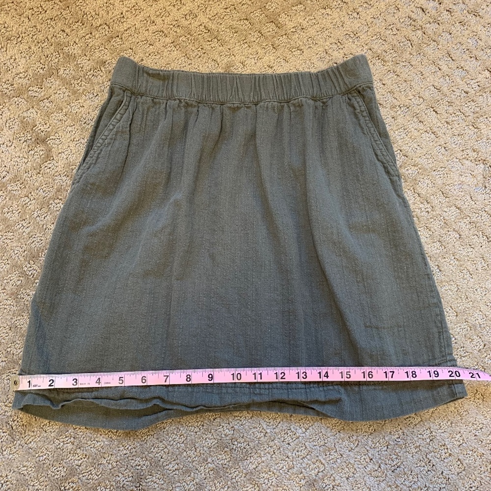 Green miniskirt
